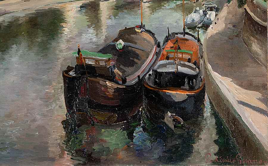 Pointe du Vert-Galant Paris - Paulémile Pissarro (1884 - 1972)